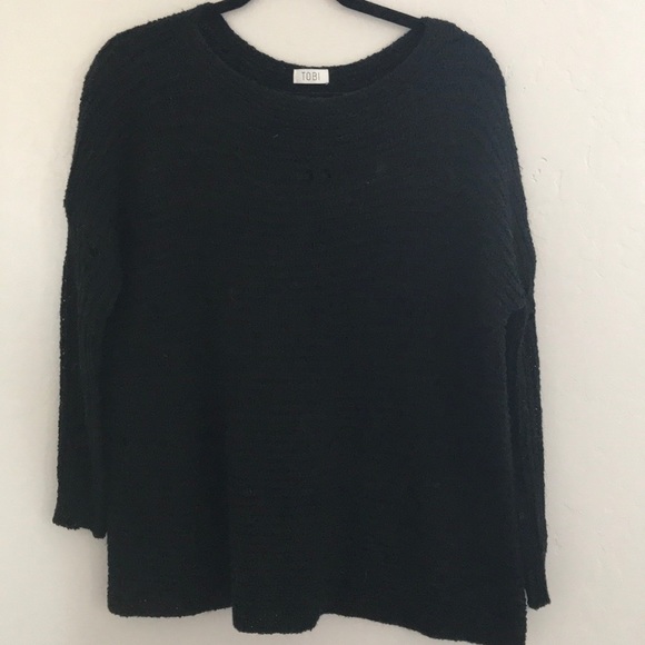 NWOT Black Knitted Sweater - Picture 3 of 5